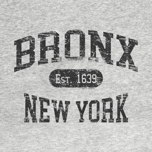 Bronx NY Vintage Distressed Retro Print by FireflyCreative